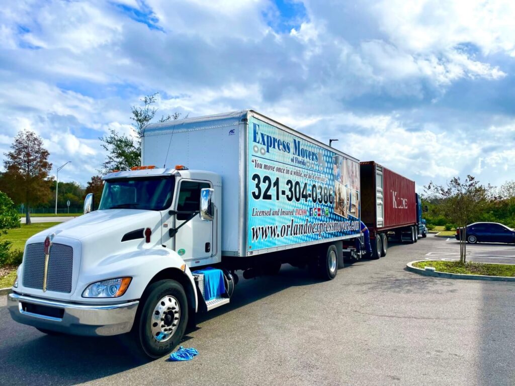 unloading truck