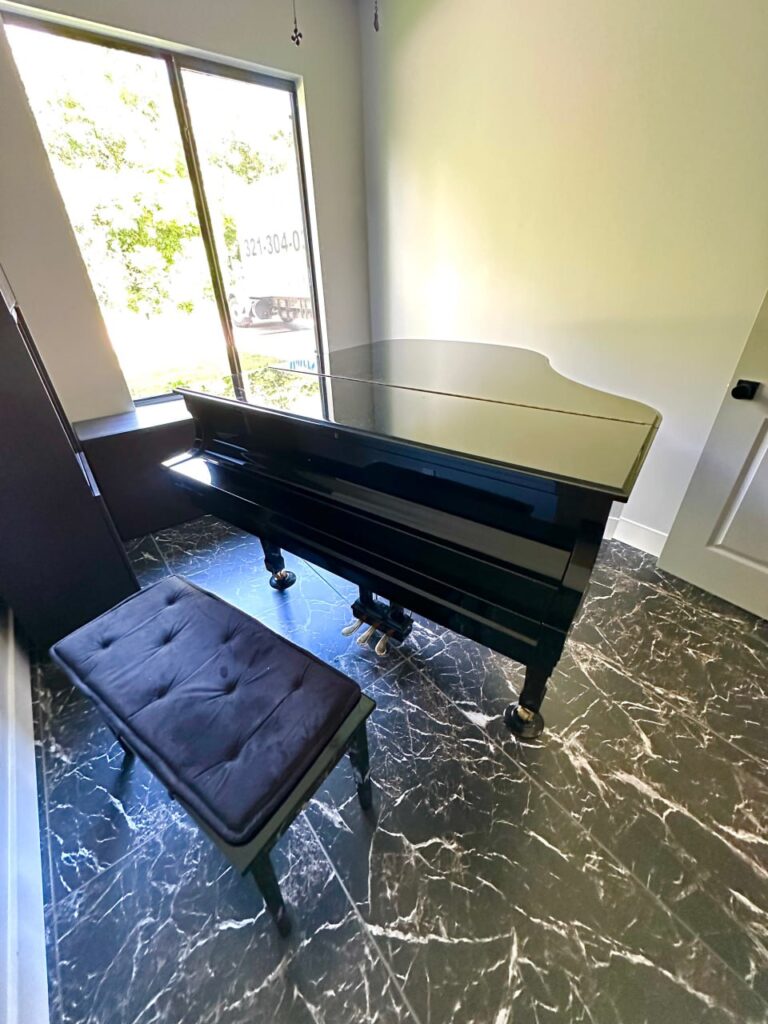 Piano before move